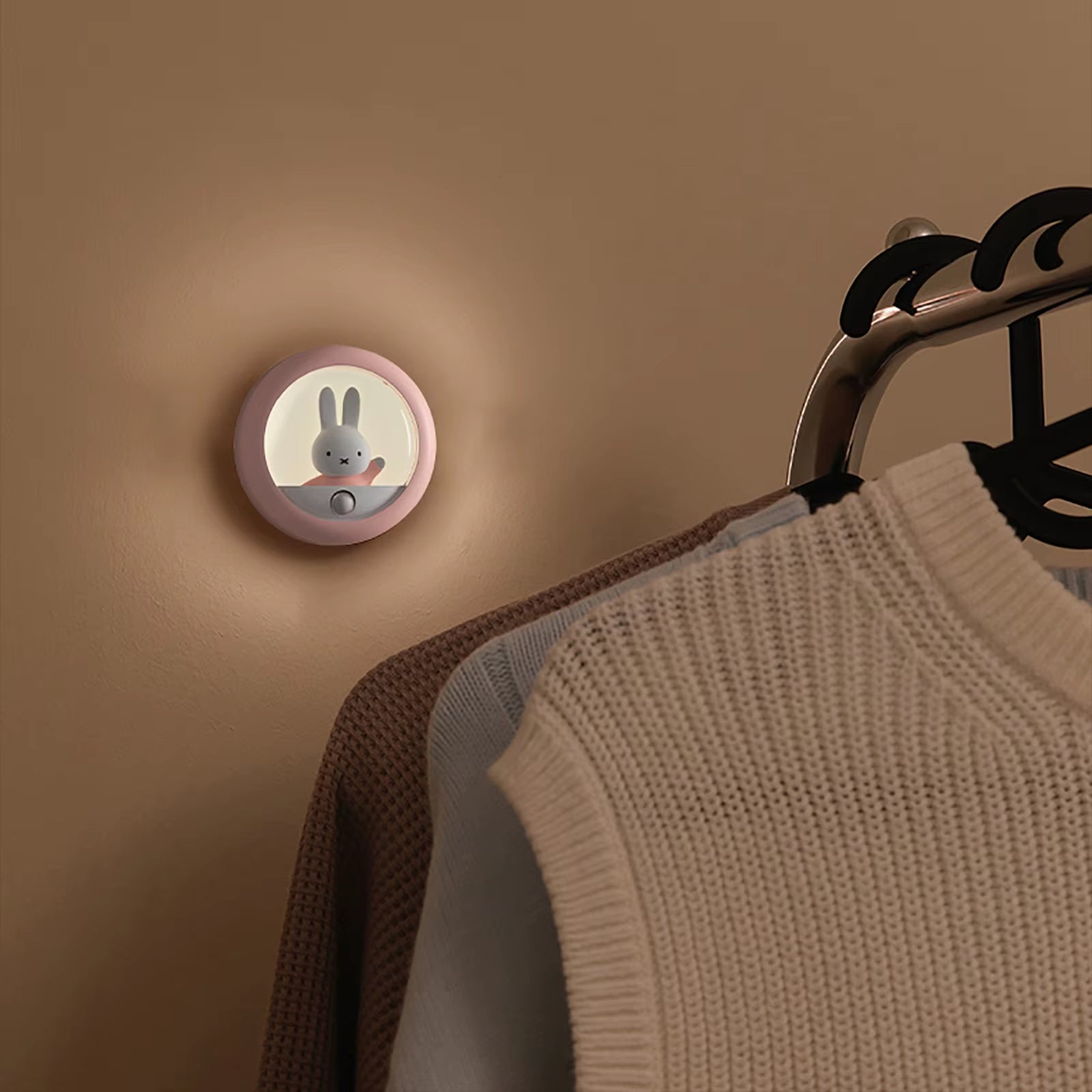 Illuminate Your Home with the Adorable &MIFFY Motion Sensor Night Light – Cordless, Rechargeable, and Versatile!