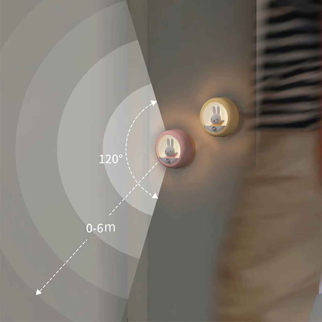 Illuminate Your Home with the Adorable &MIFFY Motion Sensor Night Light – Cordless, Rechargeable, and Versatile!