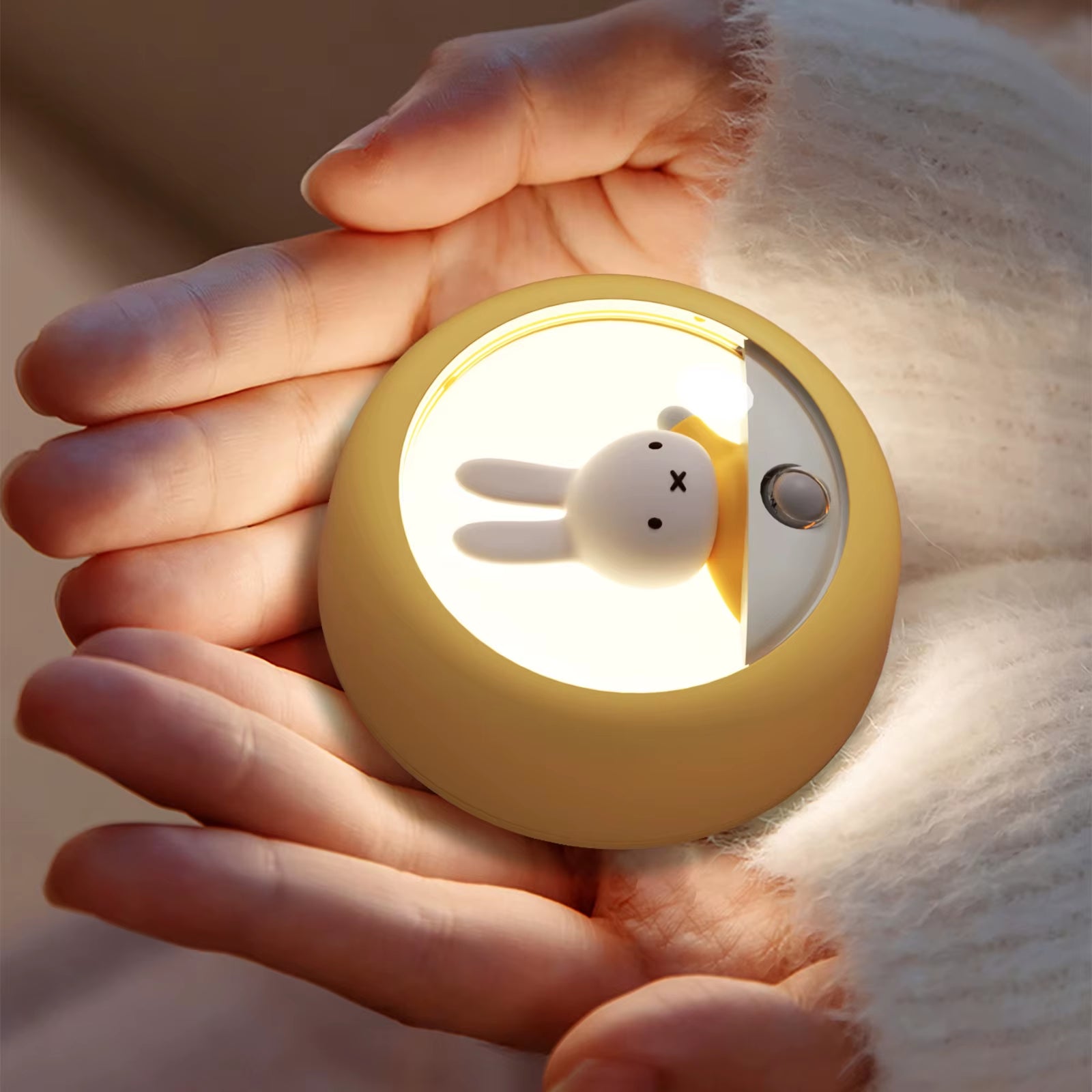 Illuminate Your Home with the Adorable &MIFFY Motion Sensor Night Light – Cordless, Rechargeable, and Versatile!