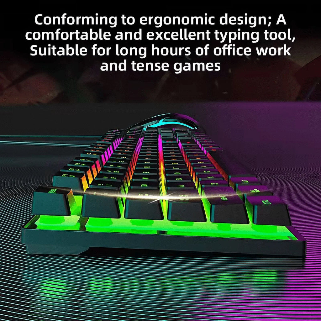 Wired Gaming Keyboard with RGB Backlight, Black