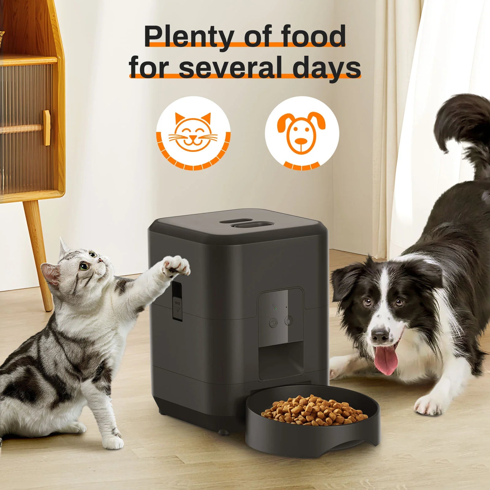 HEYBO Automatic Smart Pet Feeder | 2L Capacity for Cats and Dogs