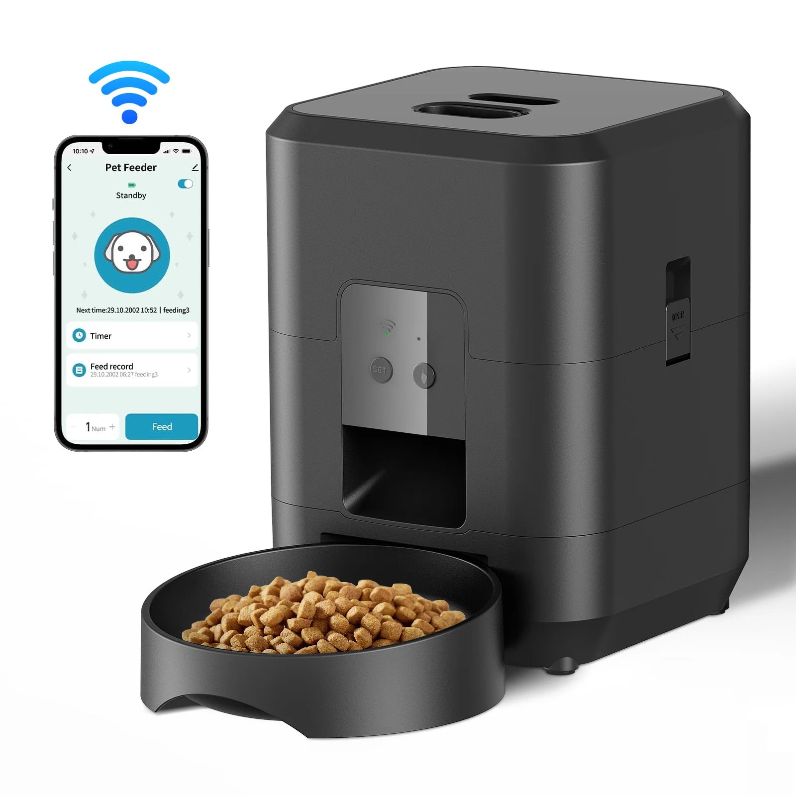 HEYBO Automatic Smart Pet Feeder | 2L Capacity for Cats and Dogs