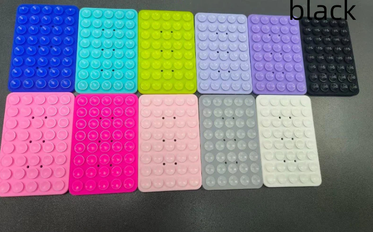 Silicone Double-Sided Suction Cup Phone Case Detachable Mount, Sticky Phone Grip with Higher Suction Power for Iphone, Hands-Free Phone Accessories Holder for Selfies and Videos