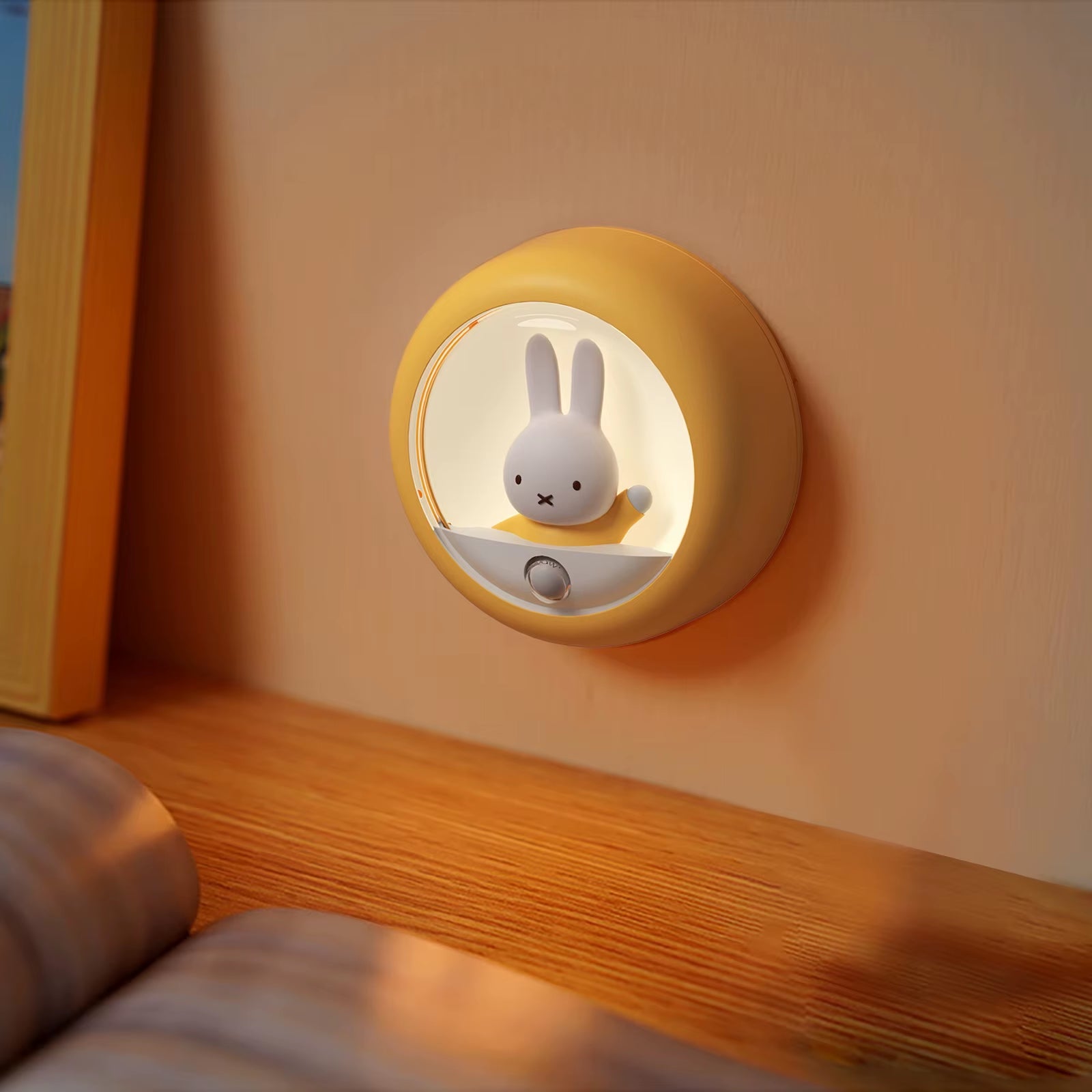 Illuminate Your Home with the Adorable &MIFFY Motion Sensor Night Light – Cordless, Rechargeable, and Versatile!